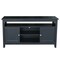International Concepts Entertainment / TV Stand with 2 Doors, Black TV46-51 - alternate 3
